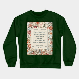 Emma Goldman on Marriage Crewneck Sweatshirt